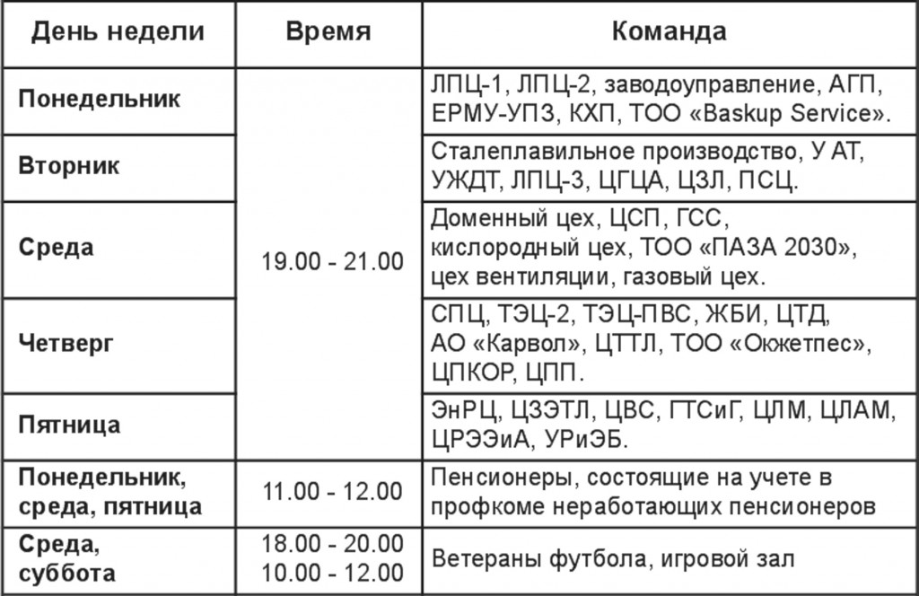 Расписание автобусов темиртау